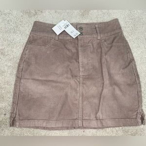 NEVER WORN BEIGE CORDUROY HOLLISTER SKIRT